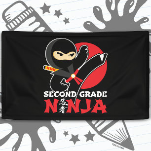 2nd Grade Ninja Kick First Day Back To School Banner