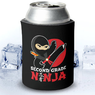 2nd Grade Ninja Kick First Day Back To School Can Cooler