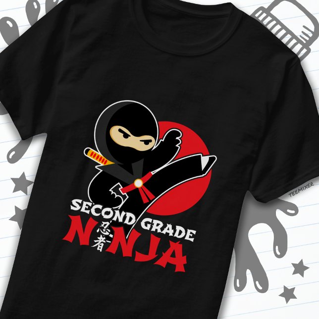 2nd Grade Ninja Kick First Day Back To School T-Shirt (Creator Uploaded)