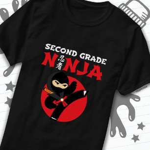 2nd Grade Ninja Kick First Day Back To School T-Shirt