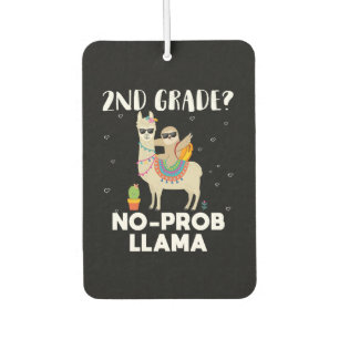 2nd grade no prob llama car air freshener