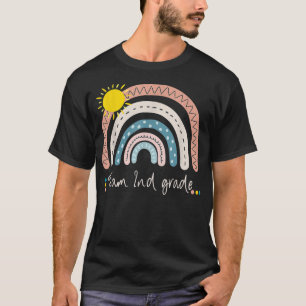 2nd Grade Of Team Pre-K Squad Crew Teacher Rainbow T-Shirt