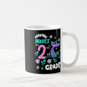 2nd Grade Pupil Happy 1st Day Back To School Merma Coffee Mug