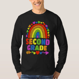 2nd Grade Rainbow Teacher Team Second Grade Squad  T-Shirt