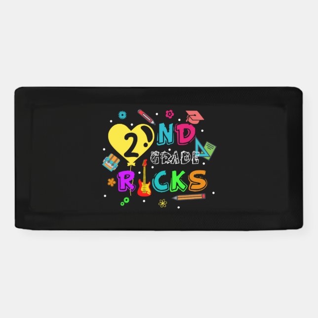 2nd Grade Rocks Banner (Horizontal)