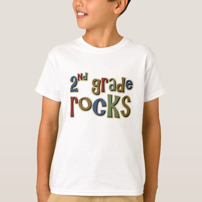 2nd Grade Rocks Second T-Shirt (Front)