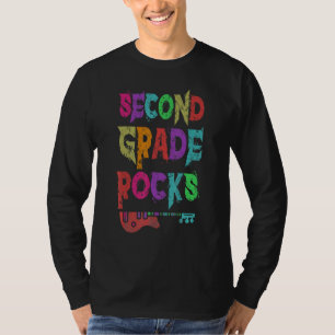 2nd Grade Rocks Student Teacher Rocking Third Grad T-Shirt