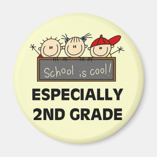 2nd Grade School is Cool Tshirts and Gifts Magnet
