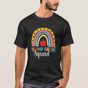 2nd Grade Squad Back To School Rainbow Teachers 1 T-Shirt