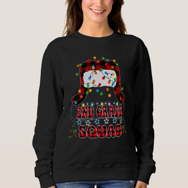 2nd Grade Squad Christmas Vacation Ugly Christmas  Sweatshirt (Front)
