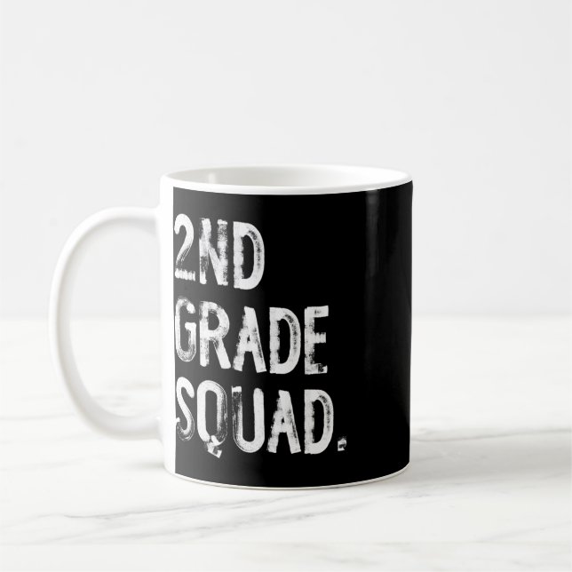 2nd Grade Squad Ck To School Student Teacher  Coffee Mug (Left)