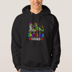 2nd Grade Squad Dinosaurs Teacher Student Back To  Hoodie