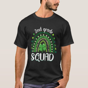2nd Grade Squad Teacher Rainbow St Patricku2019s D T-Shirt