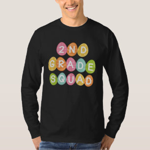 2nd Grade Squad Teacher Student Team Happy Easter  T-Shirt