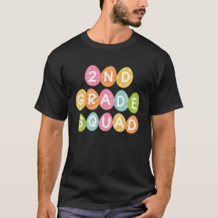2nd Grade Squad Teacher Student Team Happy Easter  T-Shirt
