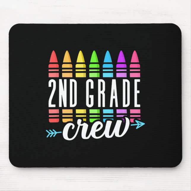 2nd Grade Squad Teacher Team Second Grade Rocks Ki Mouse Pad (Front)
