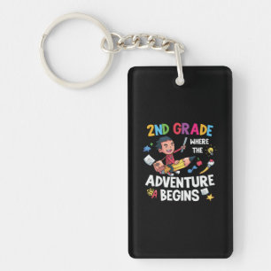 2nd Grade Teacher 2nd Grade Adventure Begins Key Ring