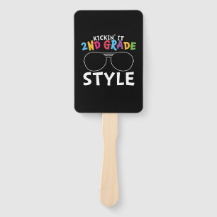 2nd Grade Teacher 2nd Grade Style Hand Fan