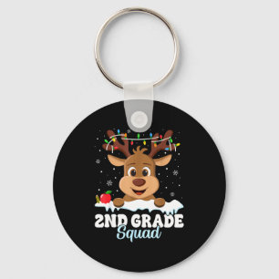 2nd Grade Teacher Christmas Second Grade Squad Rei Key Ring