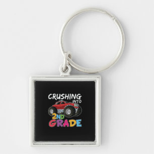 2nd Grade Teacher Crushing Into 2nd Grade Key Ring