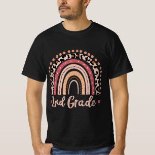 2nd Grade Teacher Fun Rainbow Lover Back To School T-Shirt