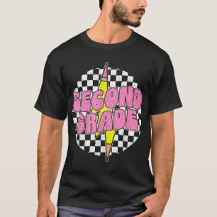 2Nd Grade Teacher Lightning Bolt Pencil Back To   T-Shirt
