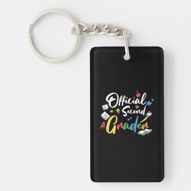 2nd Grade Teacher Official Second Grader Key Ring (Front)