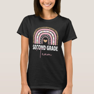 2nd Grade Teacher Rainbow Back To School Hello Sec T-Shirt