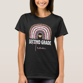 2nd Grade Teacher Rainbow Back To School Hello Sec T-Shirt