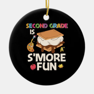 2nd Grade Teacher Second Grade Is More Fun Ceramic Tree Decoration