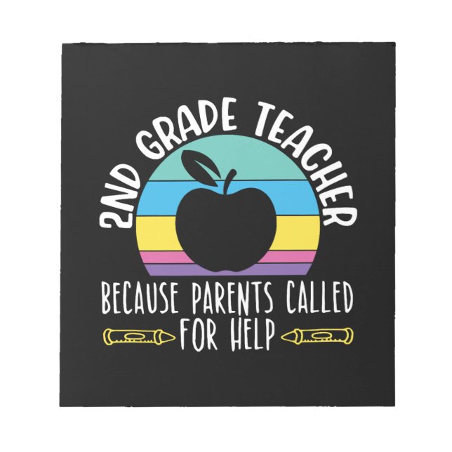 2nd Grade Teacher Shirts I Love My Second Graders Notepad (Front)