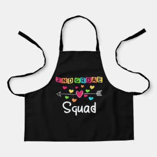2nd grade Teacher Shirts School Team Second Grade Apron