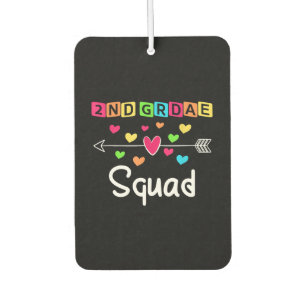 2nd grade Teacher Shirts School Team Second Grade Car Air Freshener