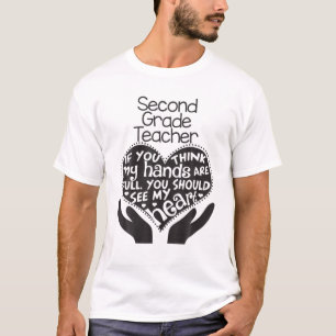 2Nd Grade Teacher T Heart Second Team School Gift T-Shirt