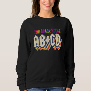 2nd Grade Teachers Abcd Tie Dye Rocks 2nd Grade Sweatshirt