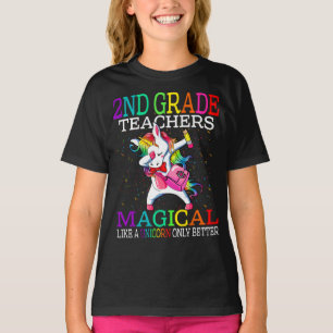 2nd Grade Teachers Magical Like A Unicorn  T-Shirt