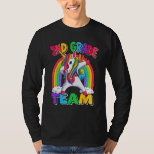 2nd Grade Team Dabbing Unicorn Back to School Kids T-Shirt
