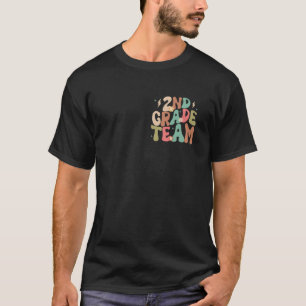 2nd Grade Team Groovy Back to School Cute Teachers T-Shirt