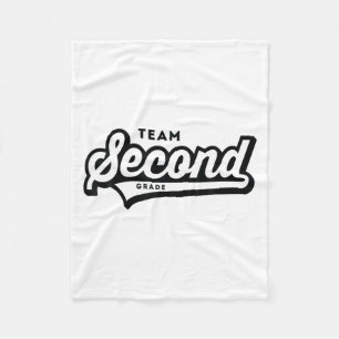 2nd Grade Team School Teacher Second Baseball Styl Fleece Blanket