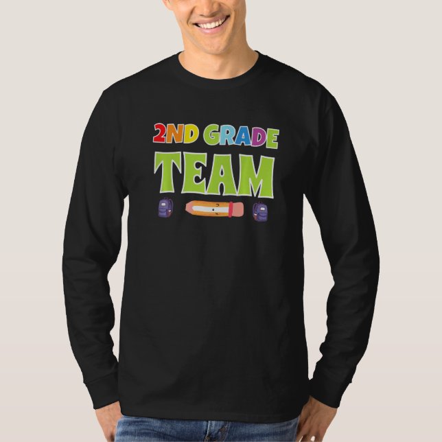2nd Grade Team Second Grade 2nd Class Boys T-Shirt (Front)