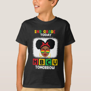 2nd Grade Today Hbcu Tomorrow Historically Black C T-Shirt