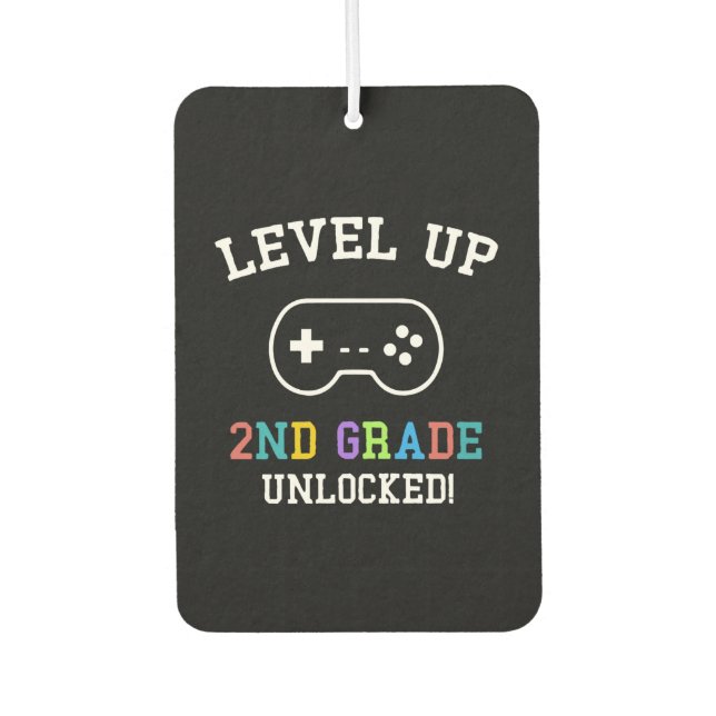 2nd Grade Unlocked Car Air Freshener (Front)