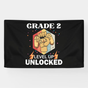 2nd Grade Unlocked Level Up Back To School First Banner
