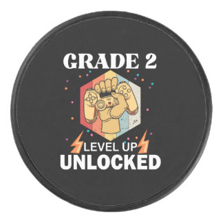 2nd Grade Unlocked Level Up Back To School First Hockey Puck