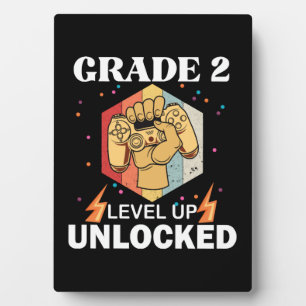 2nd Grade Unlocked Level Up Back To School First Plaque