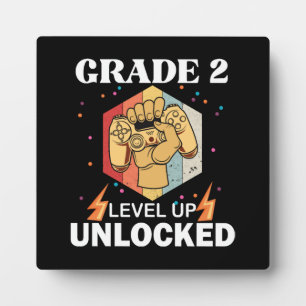 2nd Grade Unlocked Level Up Back To School First Plaque