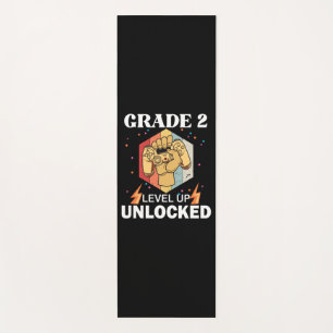 2nd Grade Unlocked Level Up Back To School First Yoga Mat