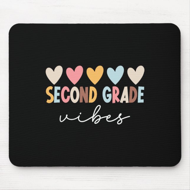 2nd Grade Vibes First Day Of School Welcome Ck To  Mouse Pad (Front)