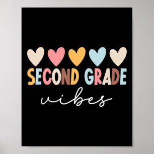 2nd Grade Vibes First Day Of School Welcome Ck To  Poster