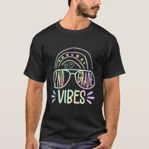 2Nd Grade Vibes Funny Teacher Student Kids Back To T-Shirt
